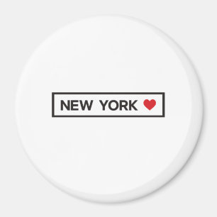 City State Land Home I Kärlek New York Magnet