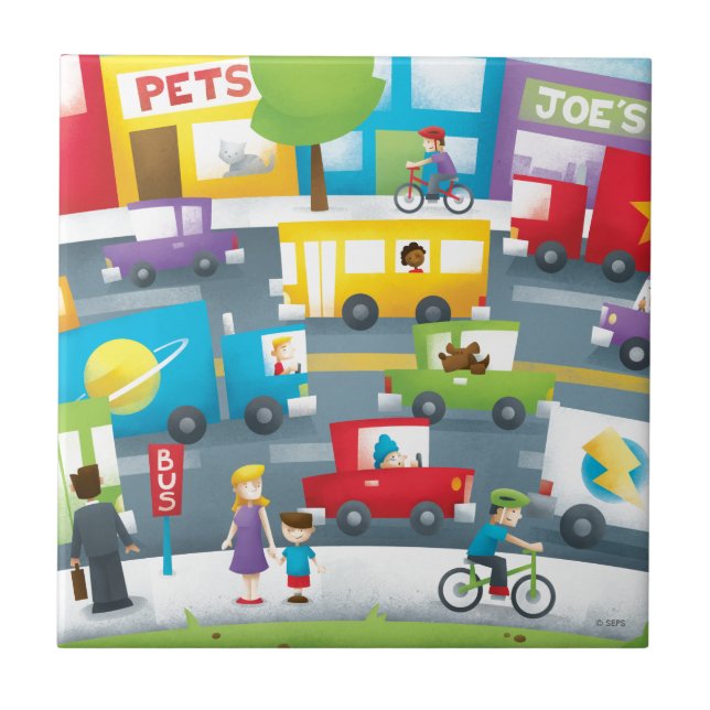 City Street Kakelplatta (Framsidan)