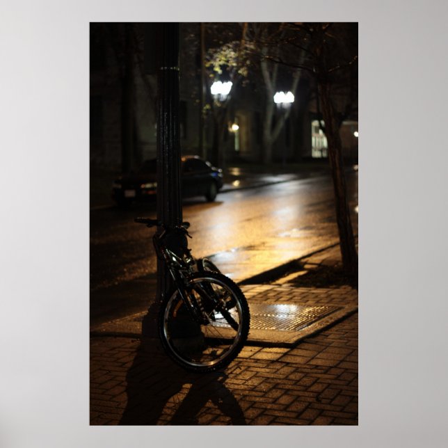 City Street på natten Poster (Framsidan)