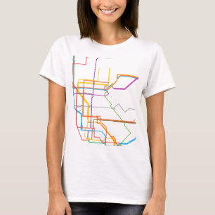 City subway map t shirt