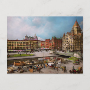 City - Syracuse NY - The Clinton Square Canal 1905 Vykort