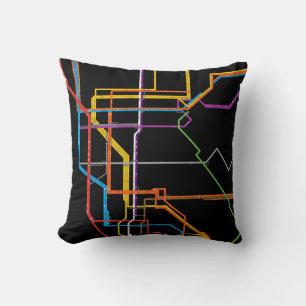 City tunnelbanan karta kudde