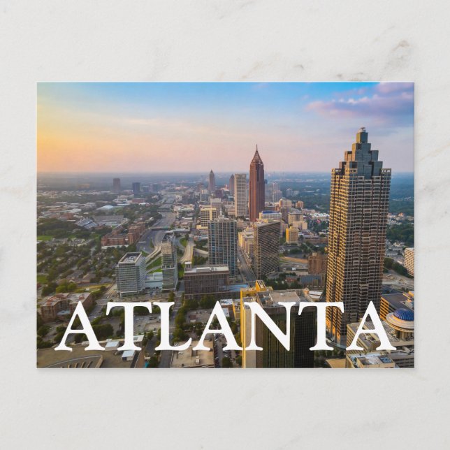 City View | Atlanta, Georgien Vykort (Framsida)