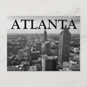 City View på natten Atlanta, Georgien Vykort