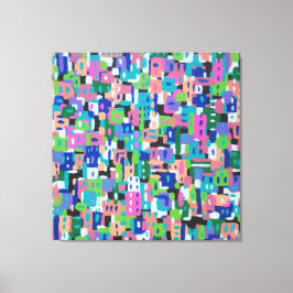 City View på natten Canvastryck