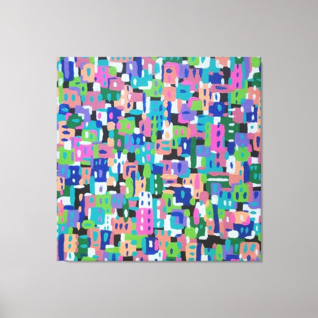 City View på natten Canvastryck (Framsida)