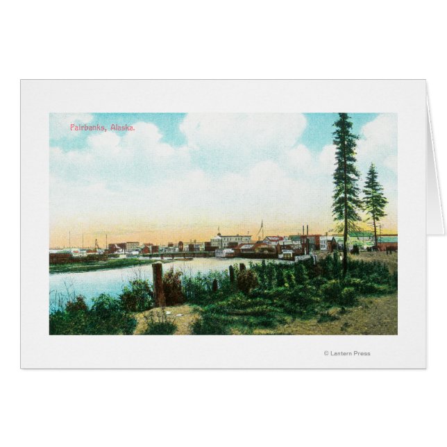 CityFairbanks, AK Hälsningskort (Framsidan Horizontal)