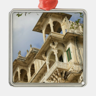 Citypalatset, Udaipur, Rajasthan, Indien Julgransprydnad Metall