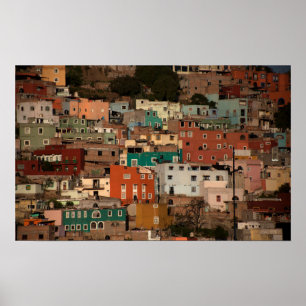 Cityscape av Guanajuato, Mexico Poster