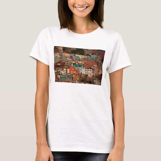 Cityscape av Guanajuato, Mexico T-shirt (Framsida)