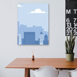 Cityscape Blue-Lodrät Poster