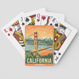 Cityscape California Öga-Catching Vector Design Casinokort