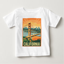 Cityscape California Öga-Catching Vector Design T Shirt