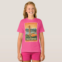 Cityscape California Öga-Catching Vector Design T Shirt