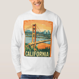 Cityscape California Öga-Catching Vector Design T Shirt