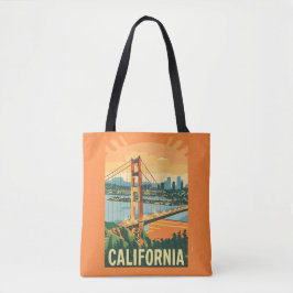Cityscape California Öga-Catching Vector Design Tygkasse