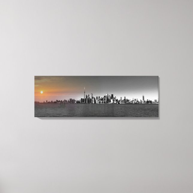 Cityscape Canvas Poster Wide (Framsida)