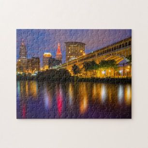 Cityscape Cleveland Tourism City Midwest City Skyl Pussel