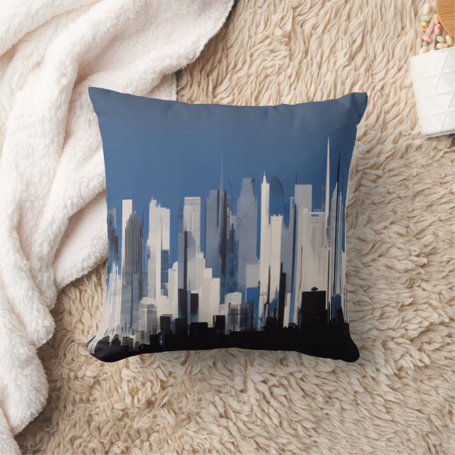 Cityscape Dekorativ kudde (Filt)