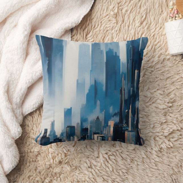 Cityscape Dekorativ kudde (Filt)