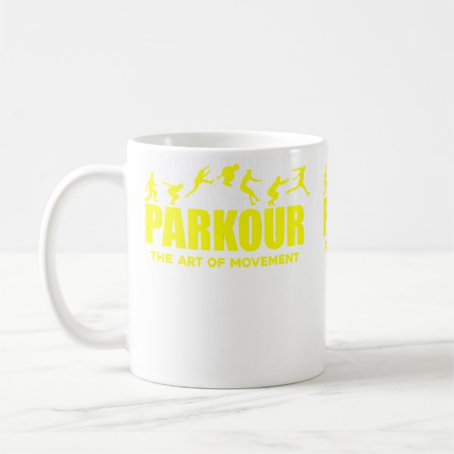 Cityscape Explorer Attire Parkour Clothing Kaffemugg (Vänster)