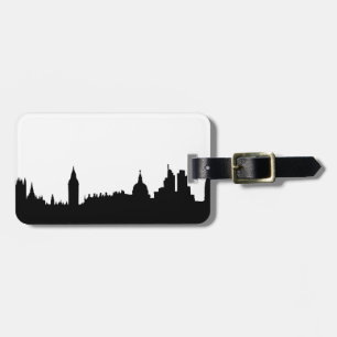 Cityscape för London horisontsilhouette Bagagebricka