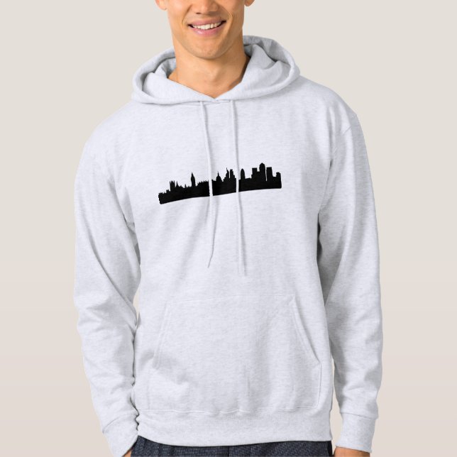 Cityscape för London horisontsilhouette Sweatshirt (Framsida)