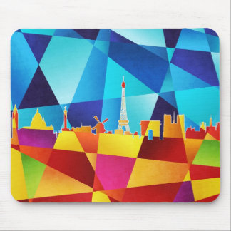 Cityscape för Paris frankrikehorisont Musmatta