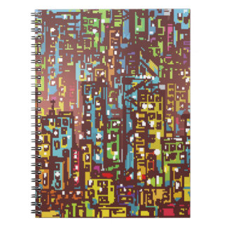 Cityscape hand plockade illustration,gata,ort,s anteckningsbok