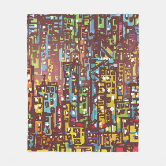 Cityscape hand plockade illustration,gata,ort,s fleecefilt