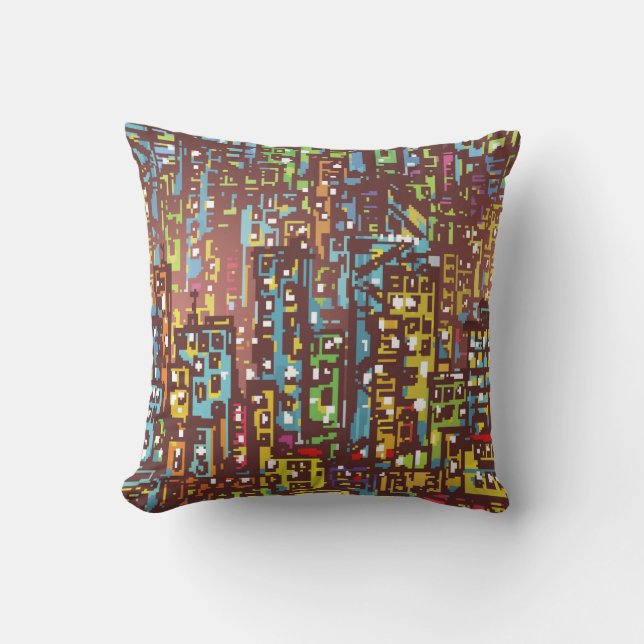 Cityscape hand plockade illustration,gata,ort,s kudde (Framsida)