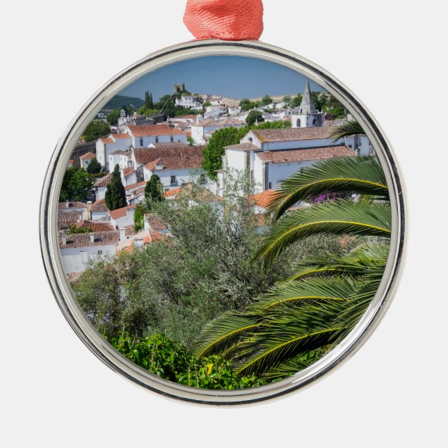 Cityscape i Aveiro, Portugal Julgransprydnad Metall (Framsidan)