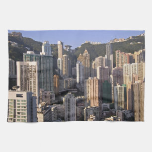 Cityscape i Hongkong, China Kökshandduk