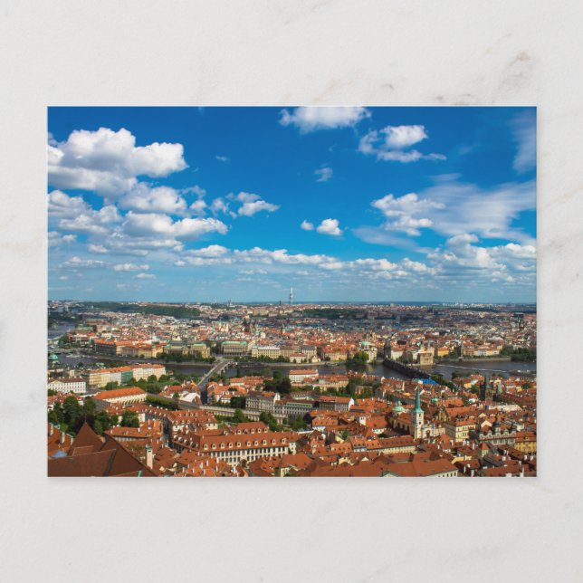 Cityscape i Prag Vykort (Framsida)