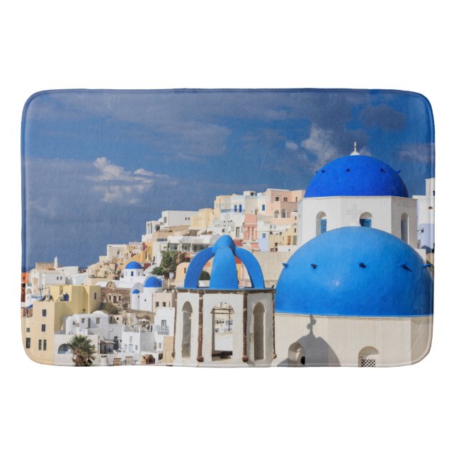Cityscape i Santorini, Grekland Badrumsmatta (Framsidan)