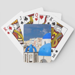 Cityscape i Santorini, Grekland Casinokort