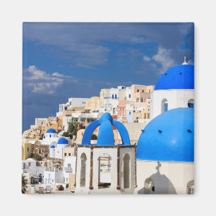Cityscape i Santorini, Grekland Magnet