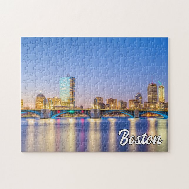 Cityscape of Boston, Massachusetts, United Stater Pussel (Horisontell)