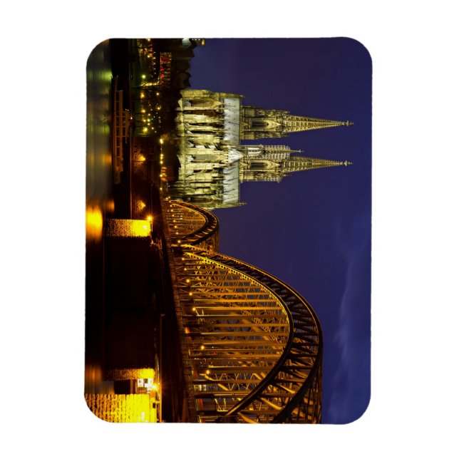 Cityscape of Cologne Flexi Magnet (Vertikal)