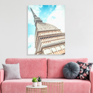 Cityscape of Mole Antonelliana, Turin, Italien Canvastryck