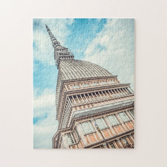 Cityscape of Mole Antonelliana, Turin, Italien Pussel (Vertikal)