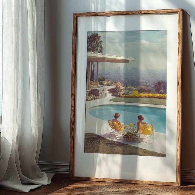 Cityscape Serenity: En dröm i mitten av århundrade Poster (Skapare uppladdad)