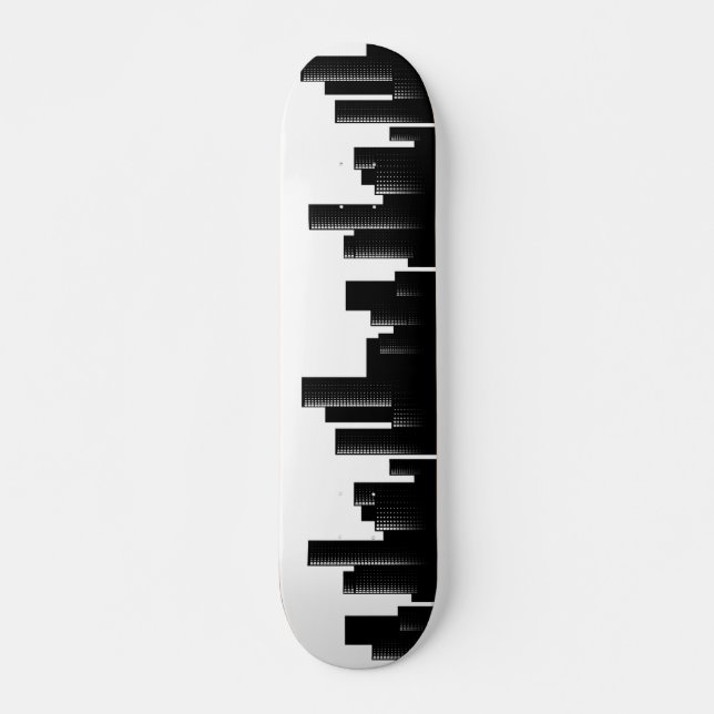 cityscape skateboard bräda 19,5 cm (Framsida)