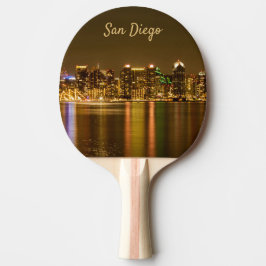 Cityscape Skyline California Souvenir San Diego Pingisracket