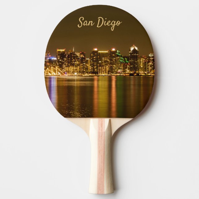 Cityscape Skyline California Souvenir San Diego Pingisracket (Framsidan)