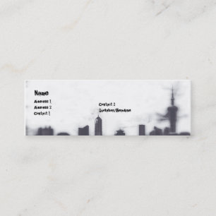 Cityscape - smala mini visitkort
