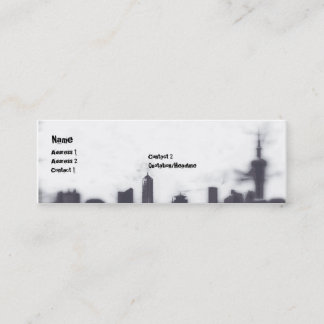 Cityscape - smala mini visitkort