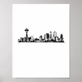 Cityscapes: Seattle Poster
