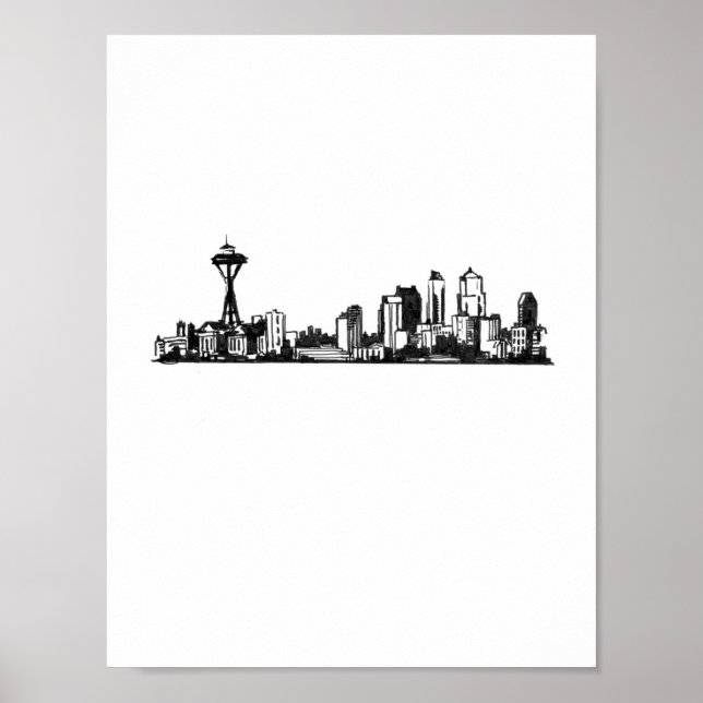 Cityscapes: Seattle Poster (Framsidan)