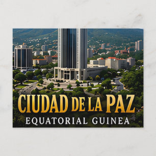 Ciudad de la Paz Ekvatorialguinea Resa Souvenir Vykort